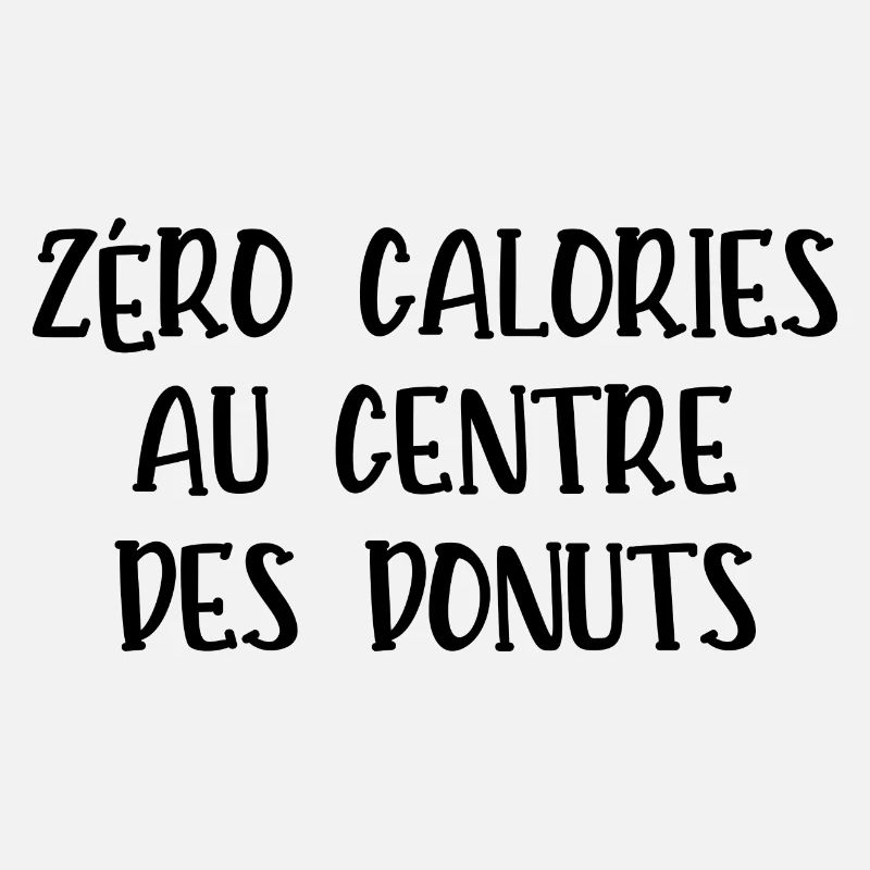 zéro calories au centre des donuts