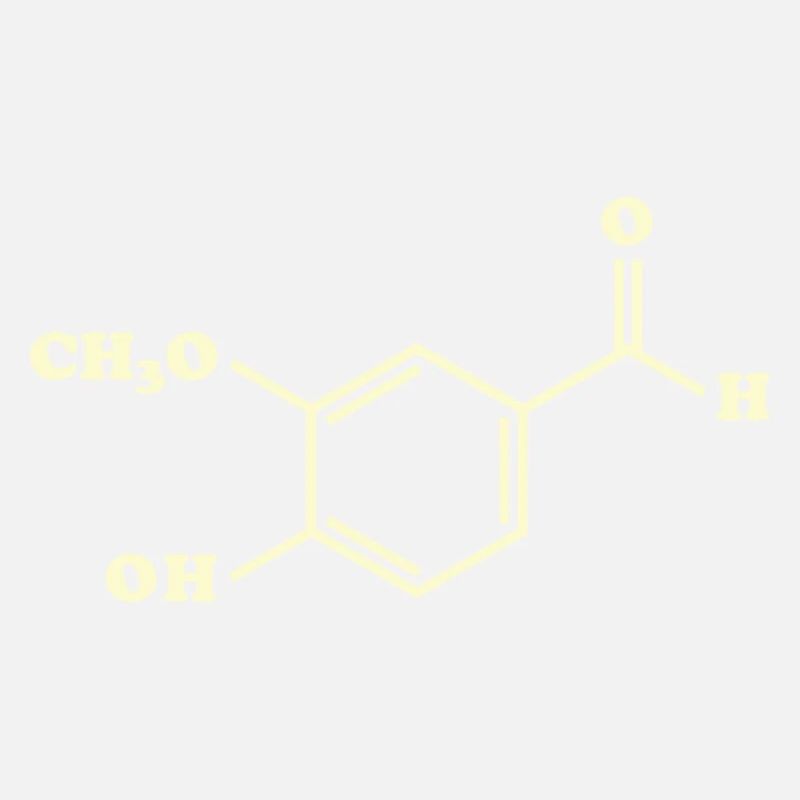 Vanilla Vanillin Molecular Chemical Formula