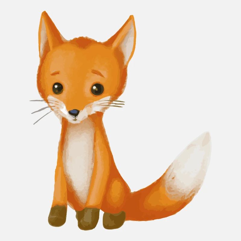 Baby Fox Gift Idea Illustration