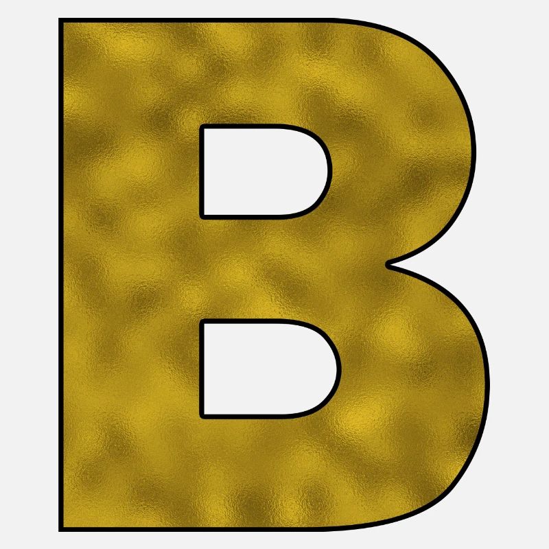 Letter B Gold