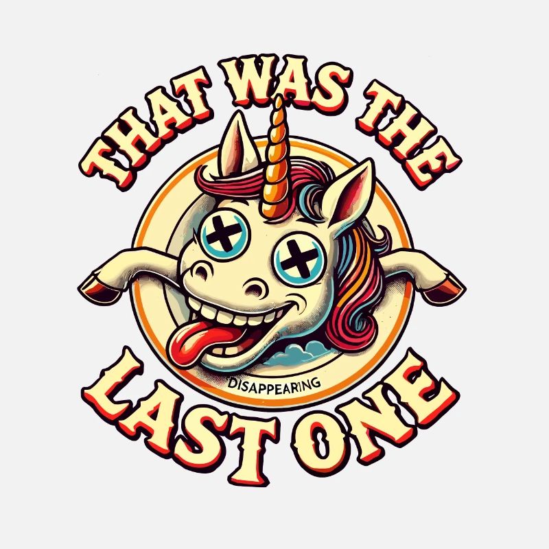 Witziger Einhorn Spruch Dunkler Humor Lustiger