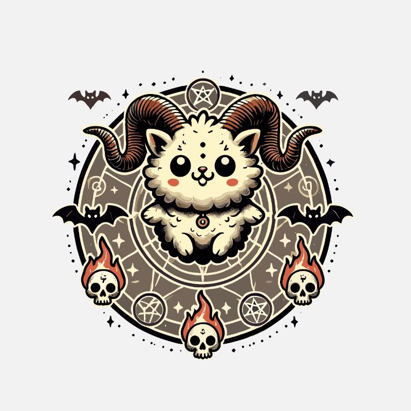Kawaii Lucifer Chat Drôle Chats Invocation