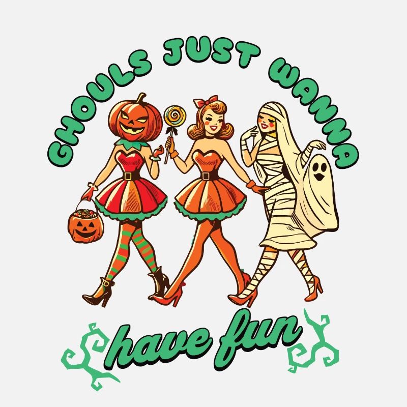 Les goules veulent juste s’amuser Conception d’Halloween