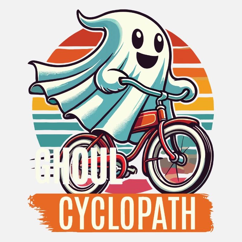 Bicycle riding ghost friend