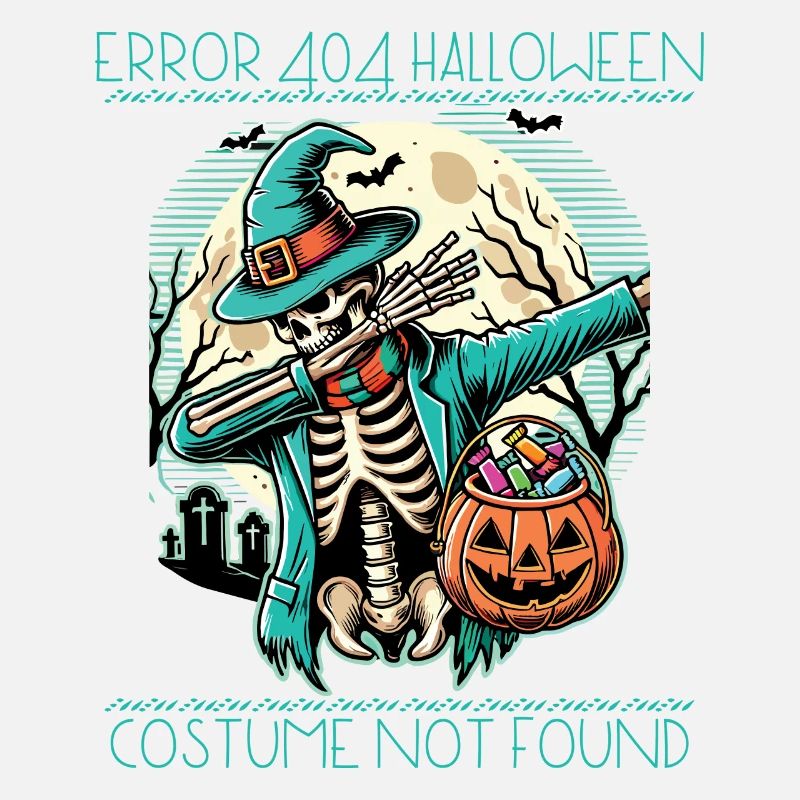Horror Error 404 Halloween Costume Not Found