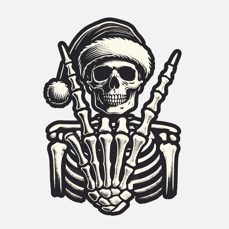 Cool Skeleton Christmas Style