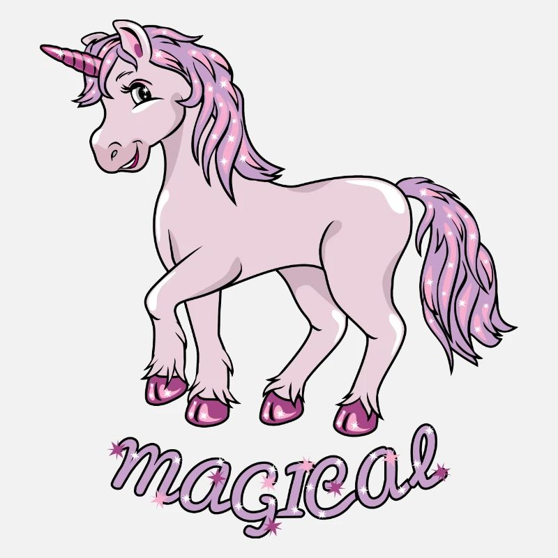 Cute smiling unicorn