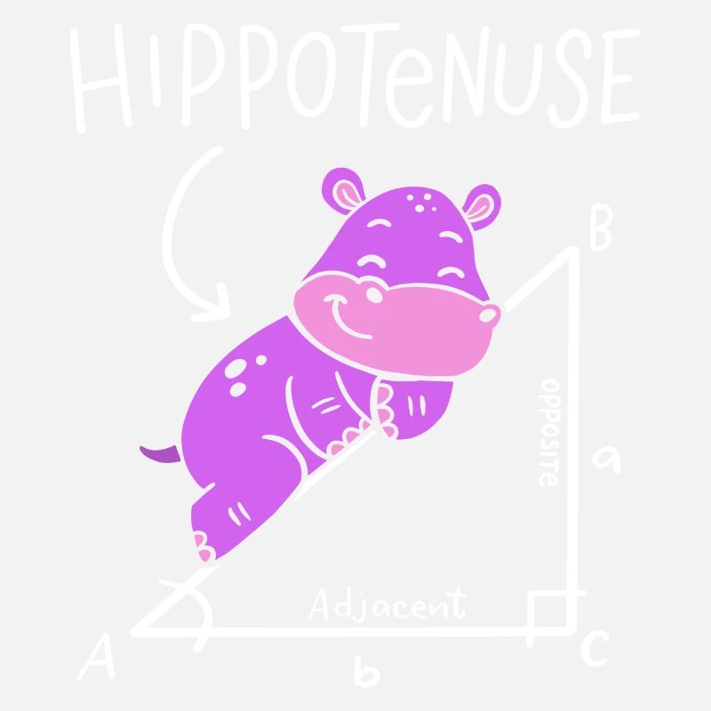 Hippoténuse Hypoténuse Triangle Géométrie Math
