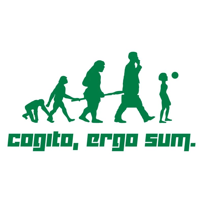 Cogito, ergo sum. (Vector)