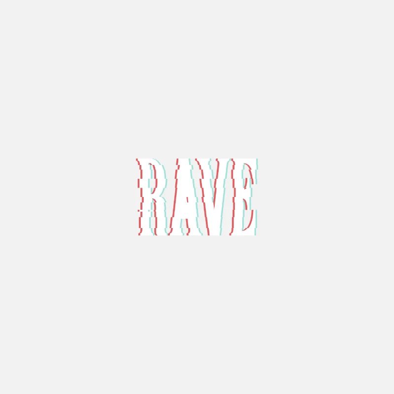 Rave electronic music. Distorted optics