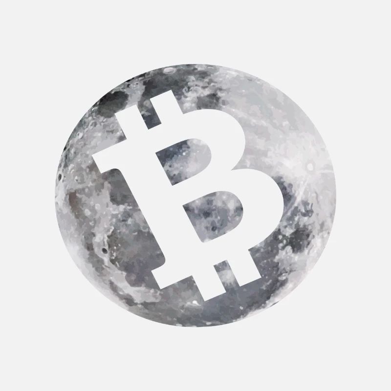 Bitcoin à la lune / crypto-monnaie / idée cadeau