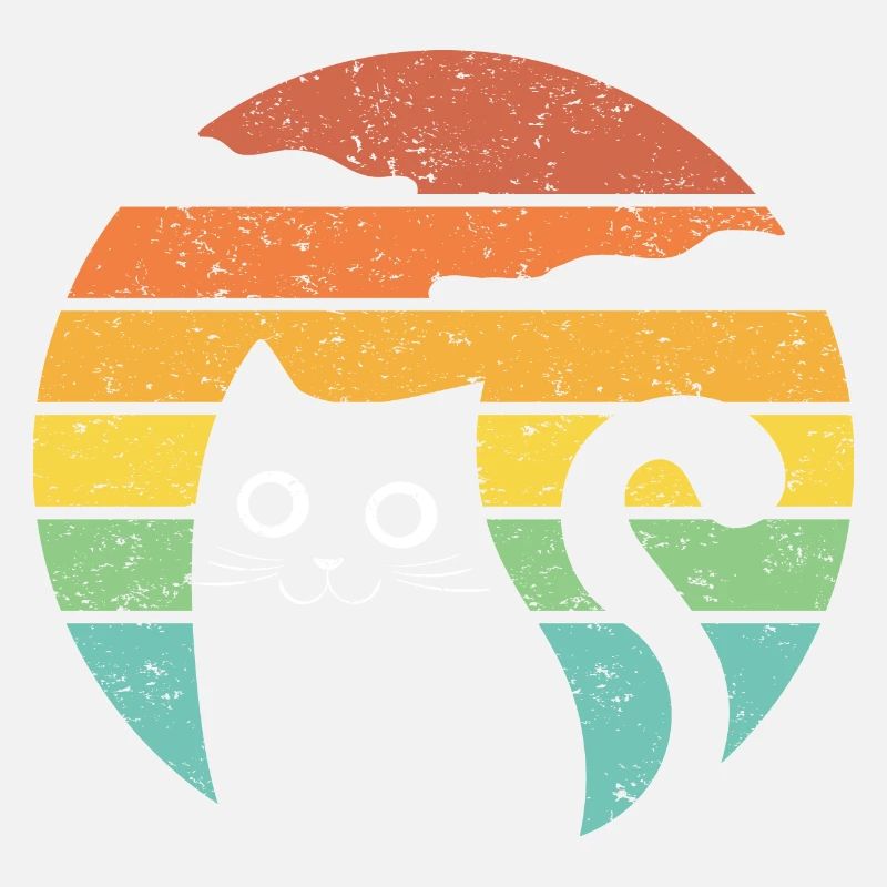 Sunset with cute animal
