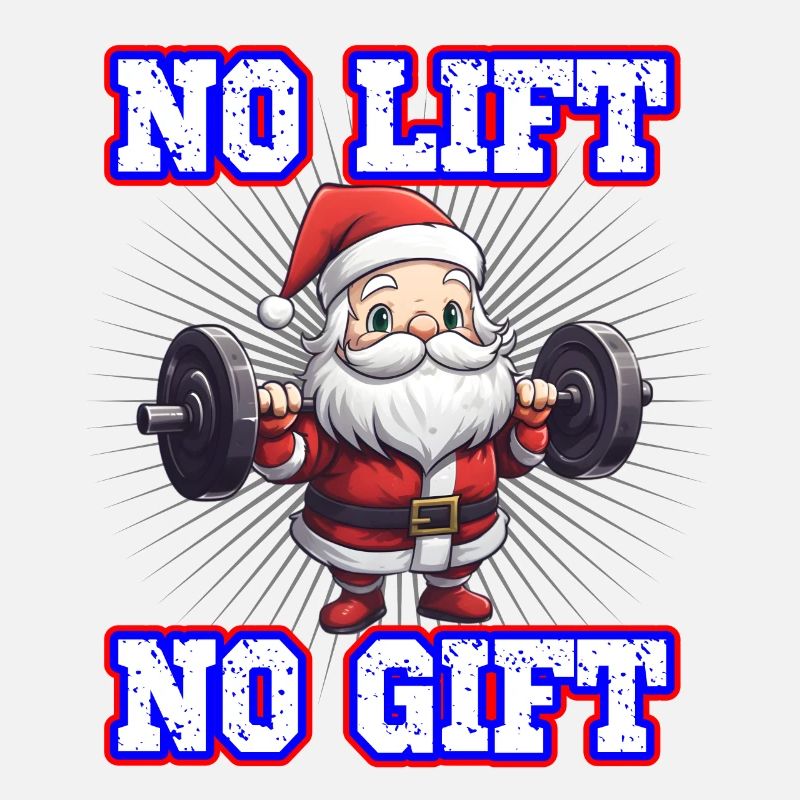 Weihnachtsmann No Lift No Gift Gym Workout