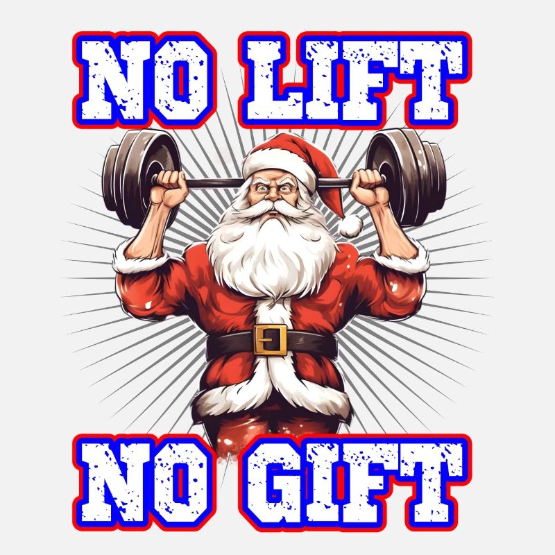 Weihnachtsmann No Lift No Gift Gym Workout