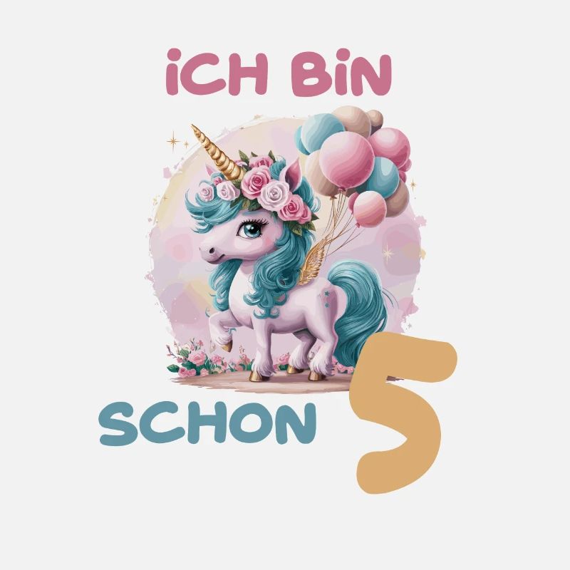 Magisches Einhorn Ballon 5 Geburtstag Vierter