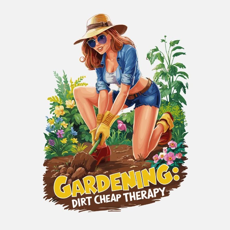 Lustige Gartenarbeit Spruch