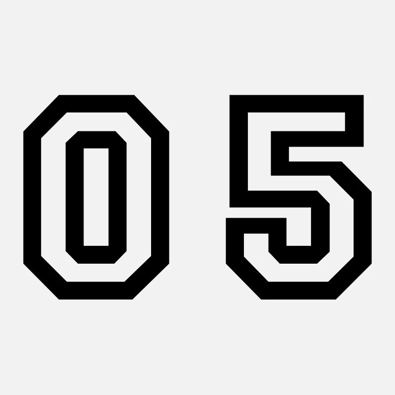 number - 05 - zero five