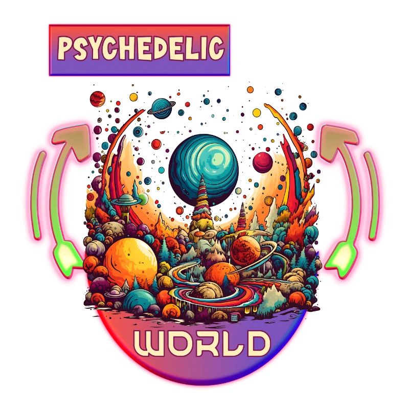 Monde psychédélique Trance Rave Techno Dance