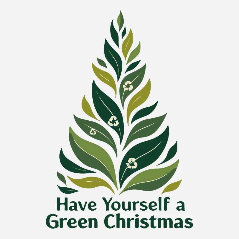 Sapin de Noël vert écologique