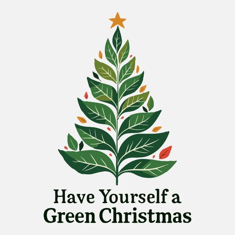 Sapin de Noël vert écologique