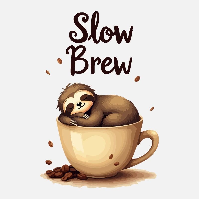 Slow Brew Coffee Sloth