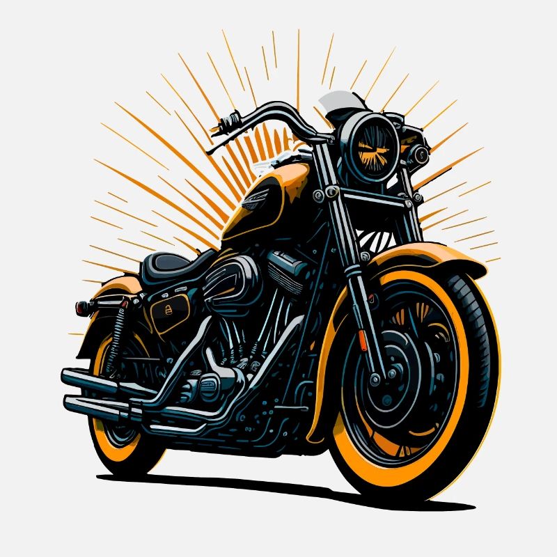 Illustration de moto classique