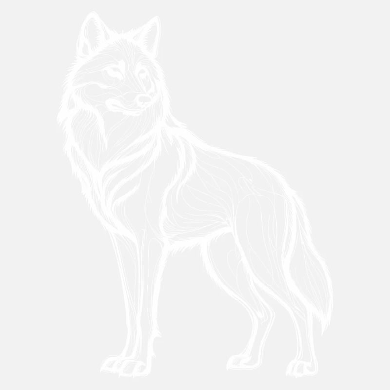 majestätischer Wolf