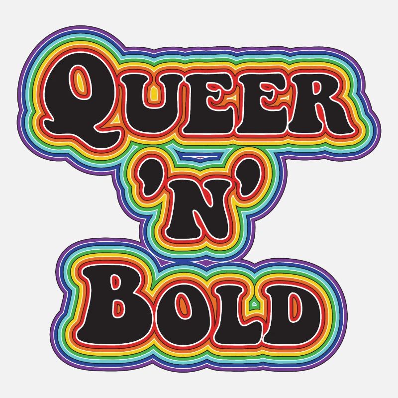 Queer 'n' Bold Rainbow noir