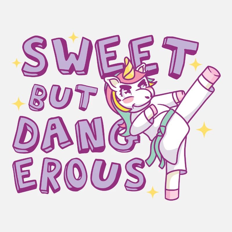 Süß aber gefährlich Karate Einhorn