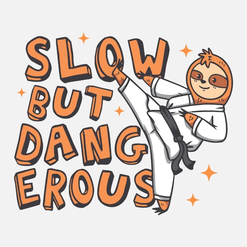 Slow but dangerous Karate Sloth