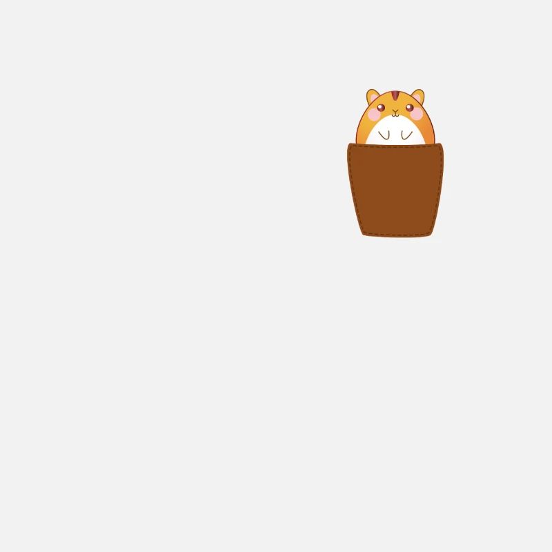 Hamster in der Brusttasche Nager