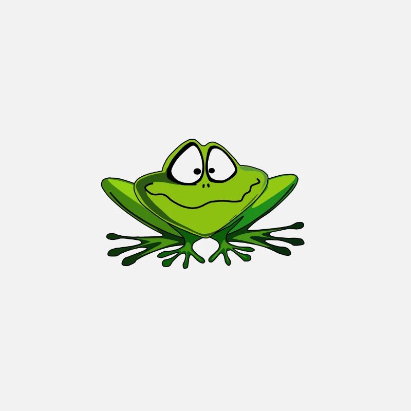Confused frog