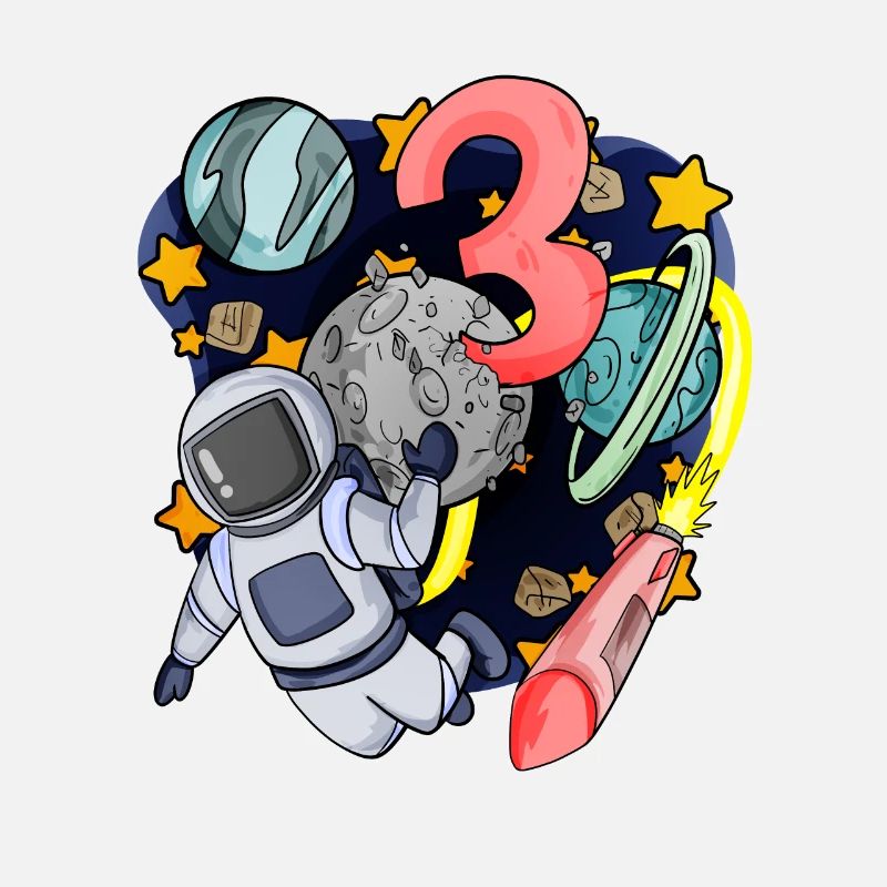 3 Geburtstag Junge - 3 Jahre alt - Ich bin 3