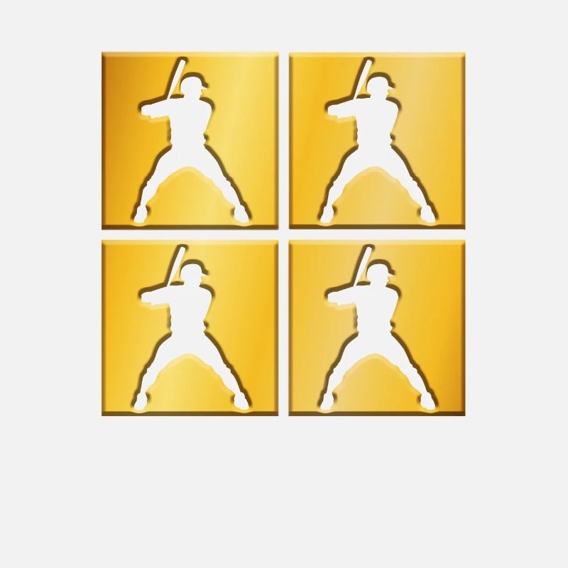 Baseball goldenes Logo