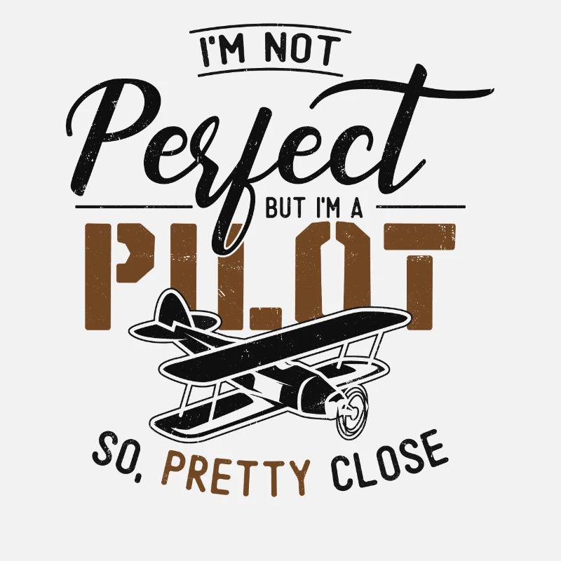 Airplane Pilot Vintage Biplane I'M