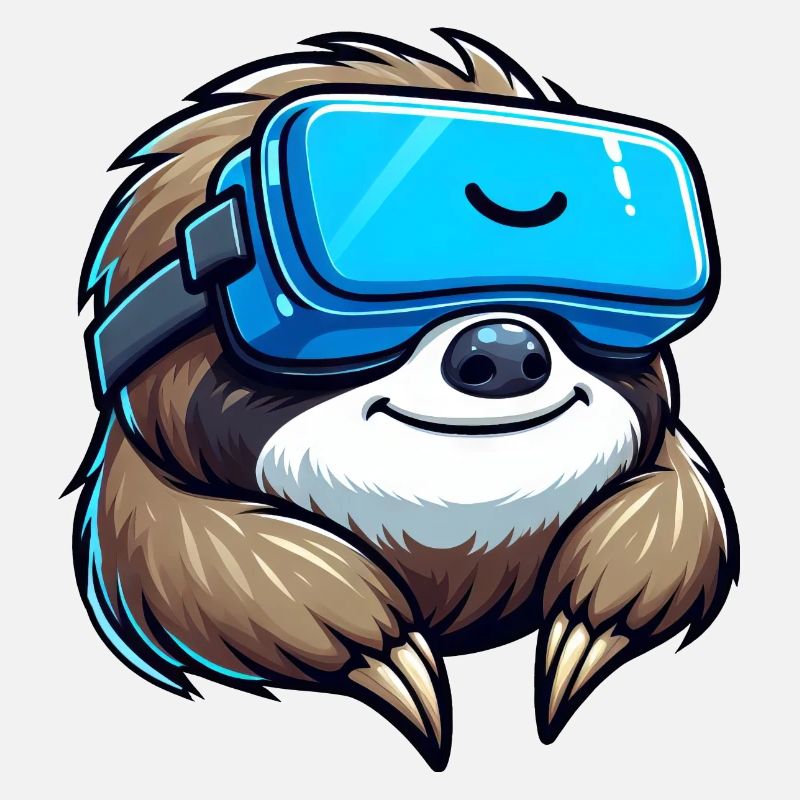 Conception de joueur VR paresseux cool
