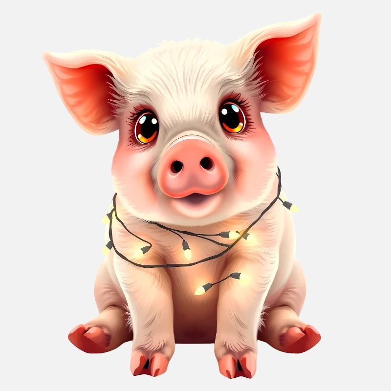 Schwein Weihnachten Weihnachtspullover lustig süß