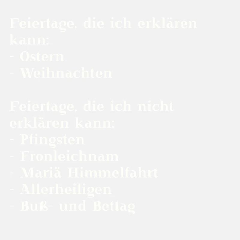 Feiertage Spruch lustig Geschenkidee witzig