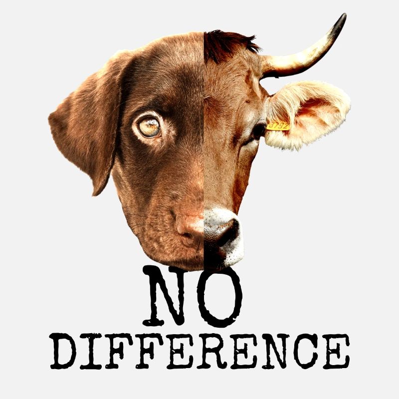 No Difference Pro Vegan Vegetarier Tierschutz