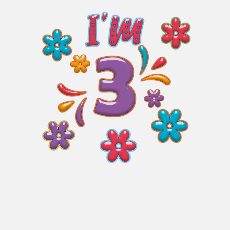 3 years old 3 birthday present "I'm 3"
