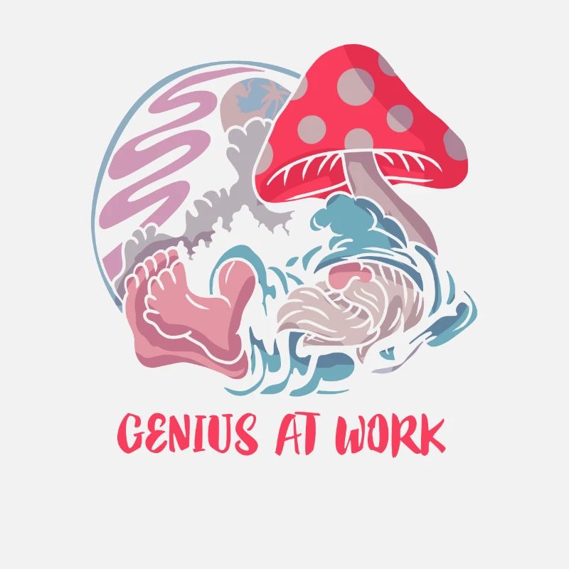 Creative genius: Relaxation under the mushroom