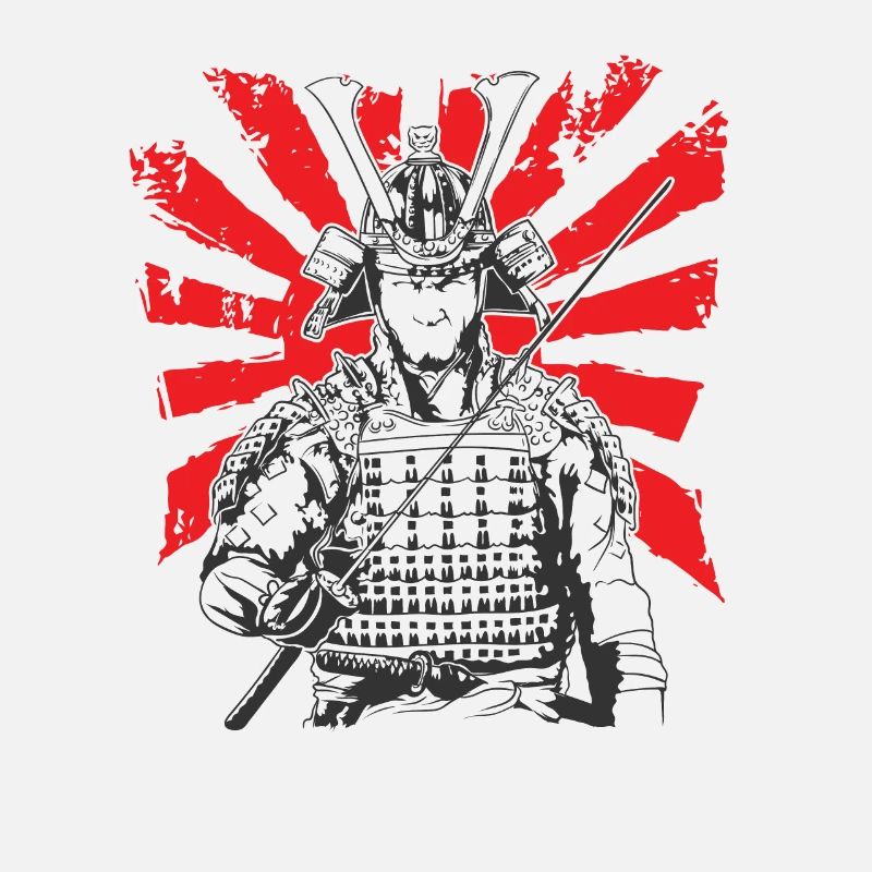 Samouraï épée Samouraï guerrier avec armure