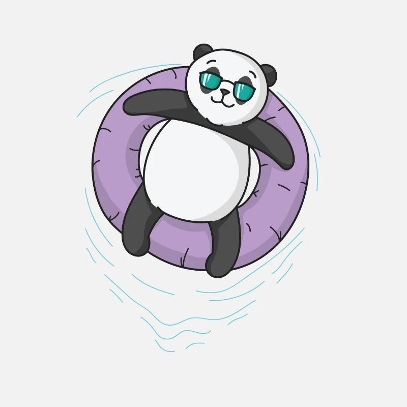 Panda en train de se détendre