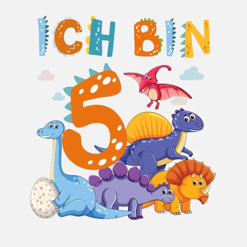 5. Geburtstag Ich Bin 5 Dinosaurier T-Rex Dino
