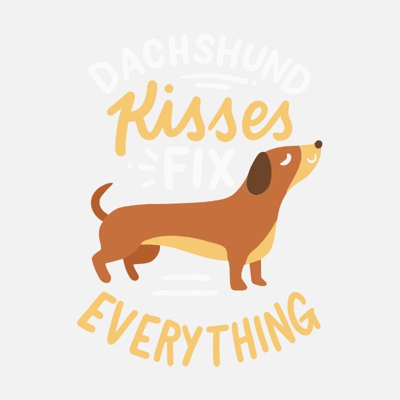 Dachshund Kisses Everything Dackel Dachshund