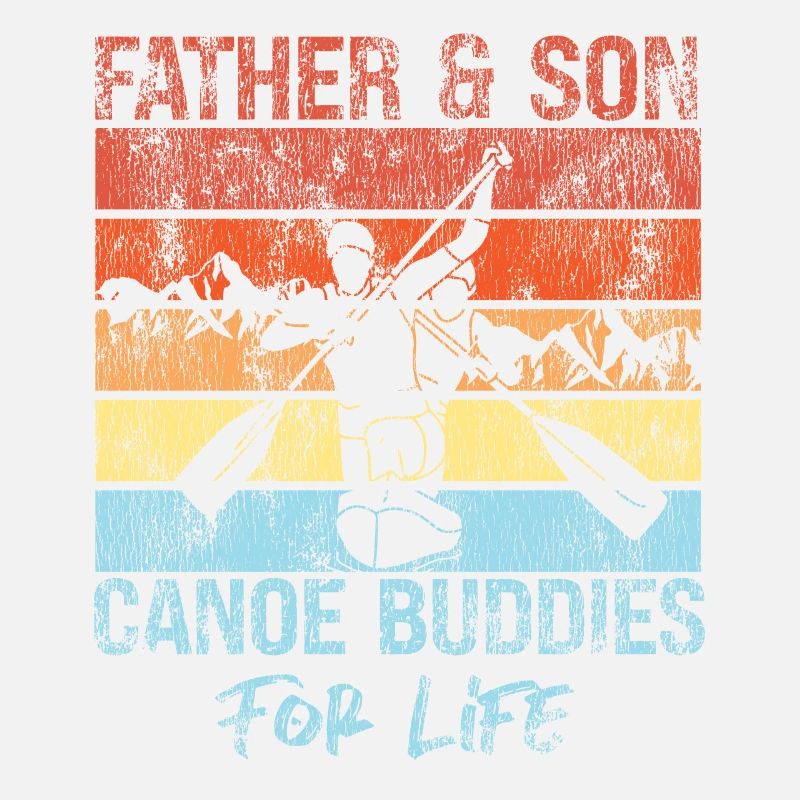 Sprint Canoe Canoeing Son Father
