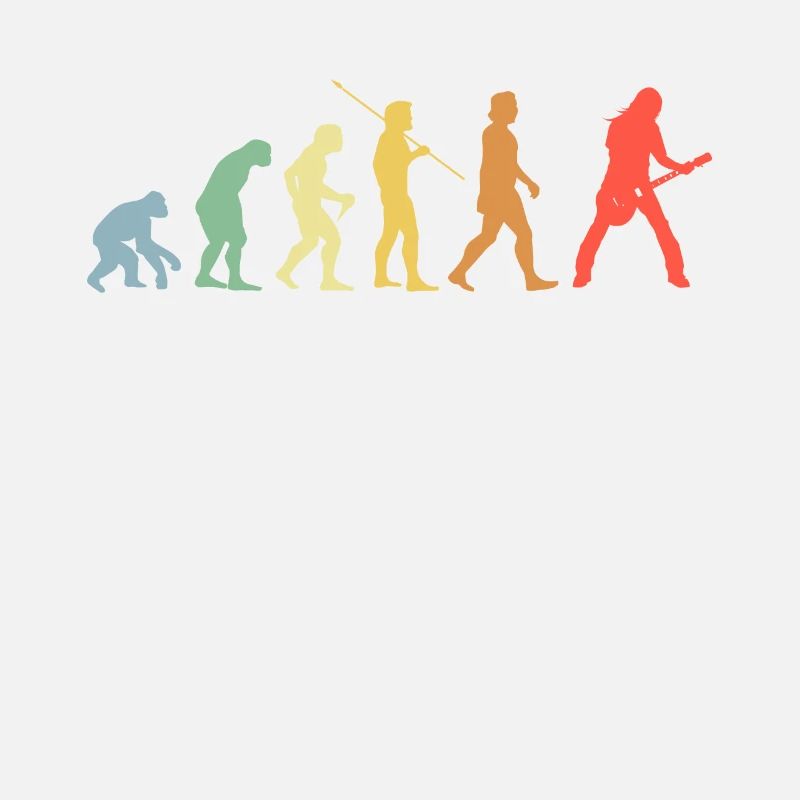 E-Gitarre Evolution Retro Musik Gitarrist