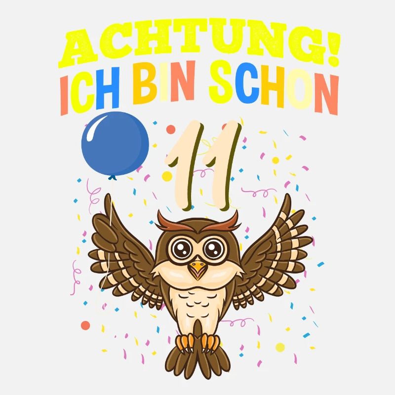 Achtung Ich Bin Schon 11 Safari Geburtstag Eule