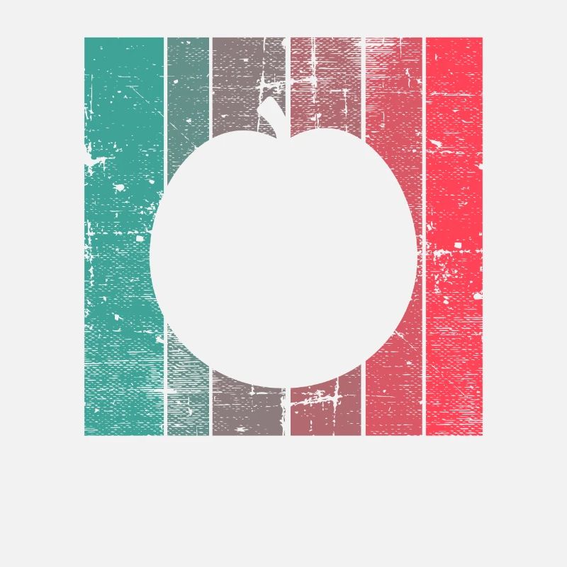 Apple Healthy Fruit Fruit Vegan Retro Gift
