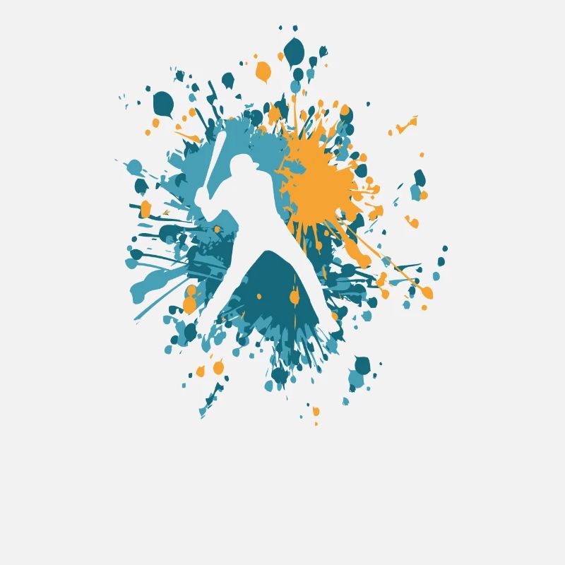 Frappeur de baseball Color Splash